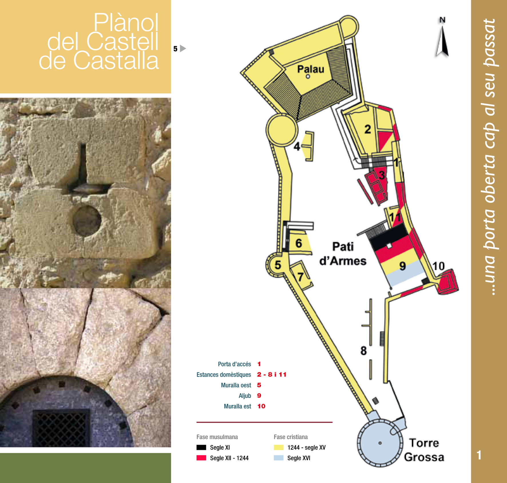 Làmina 4. Planta actualitzada del Castell de Castalla. 